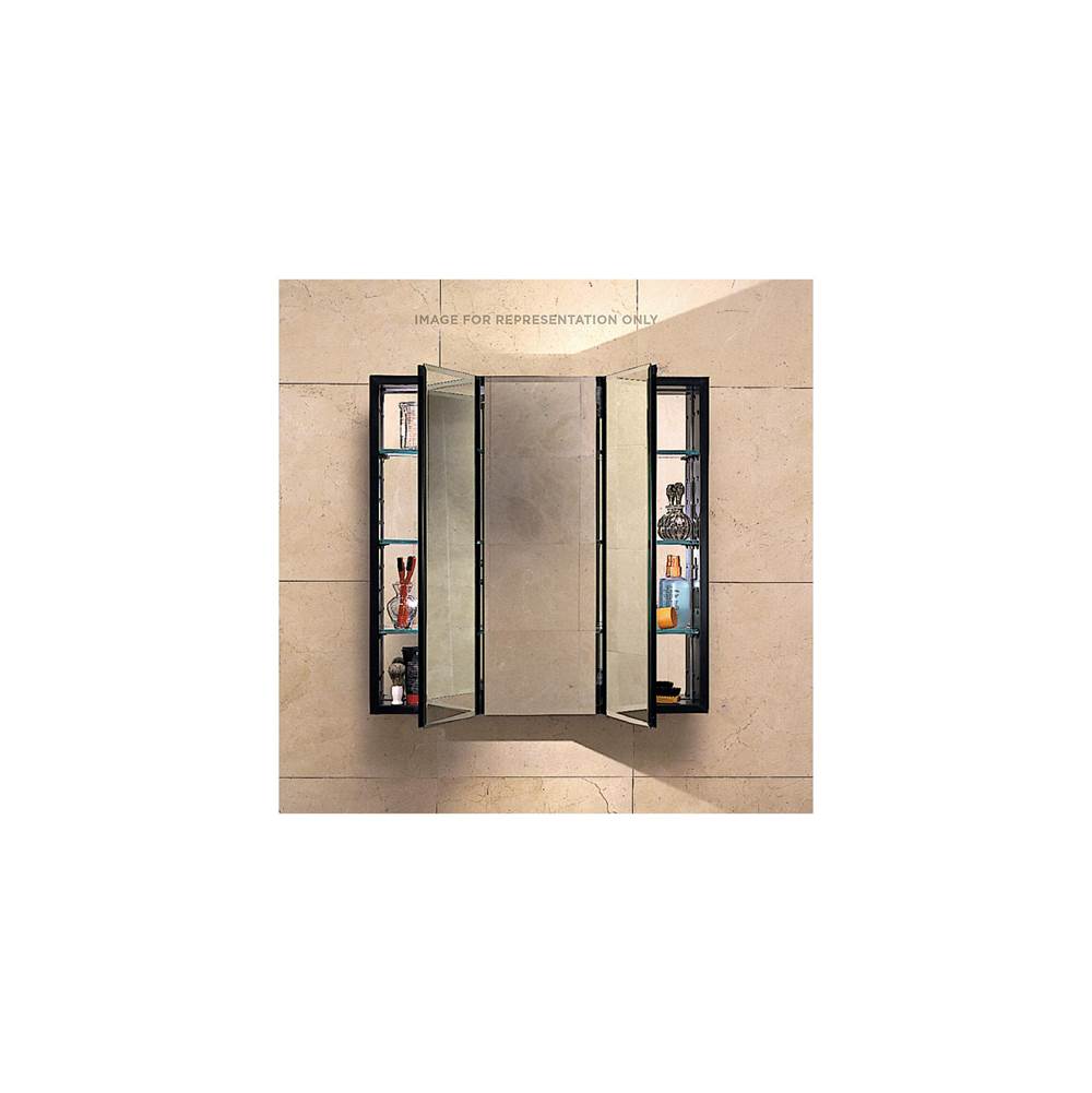 Robern PL Series Cabinet, 36'' x 30'' x 4'', Three Door, Bevel Edge, Classic Gray Interior, Non-Electric